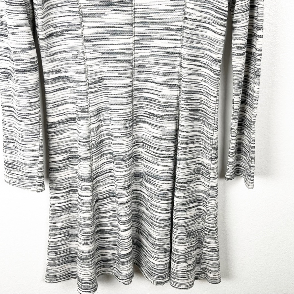 ANTHROPOLOGIE Saturday Sunday Gray Heather Long Sleeves Skater Dress Large Boho - Picture 8 of 9